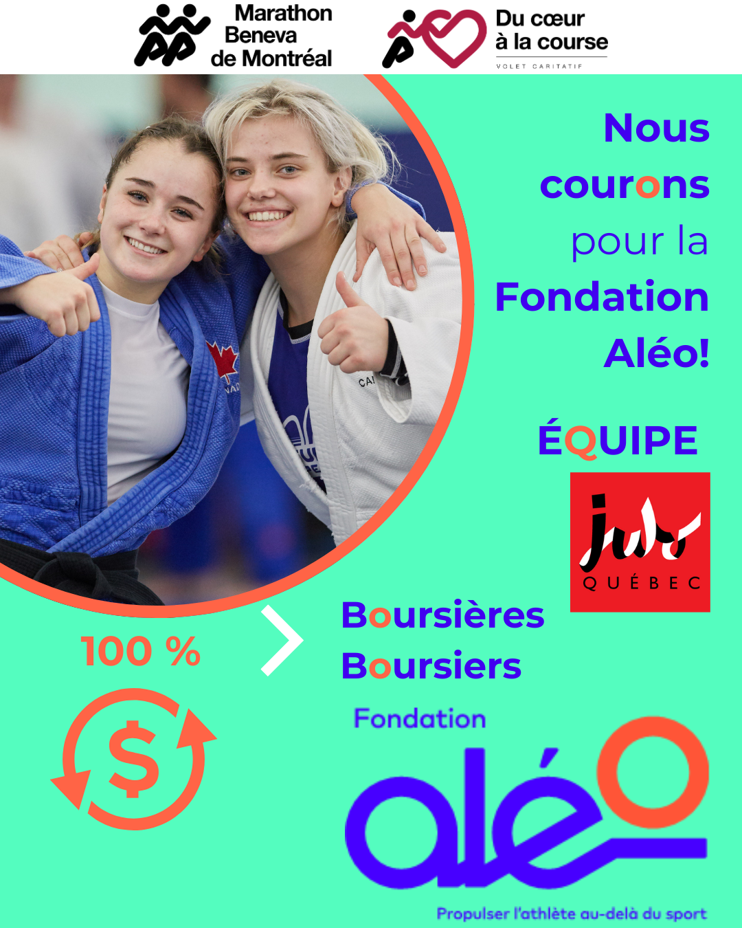Courez avec Judo-Québec au Marathon Beneva !